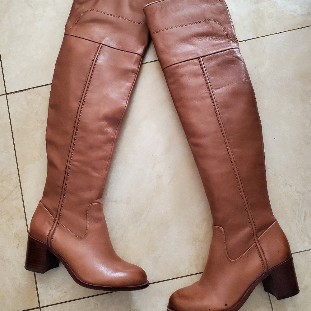 Leather Sam Edelman Joplin Over the Knee Boots